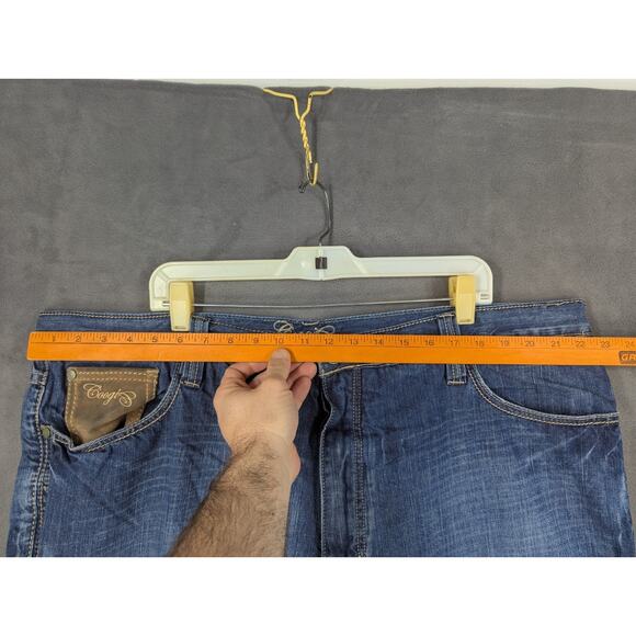 COOGI Mens Jeans Embroidered Leather Pocket Relaxed Size 46×36 Actually 44x35 - Picture 8 of 16